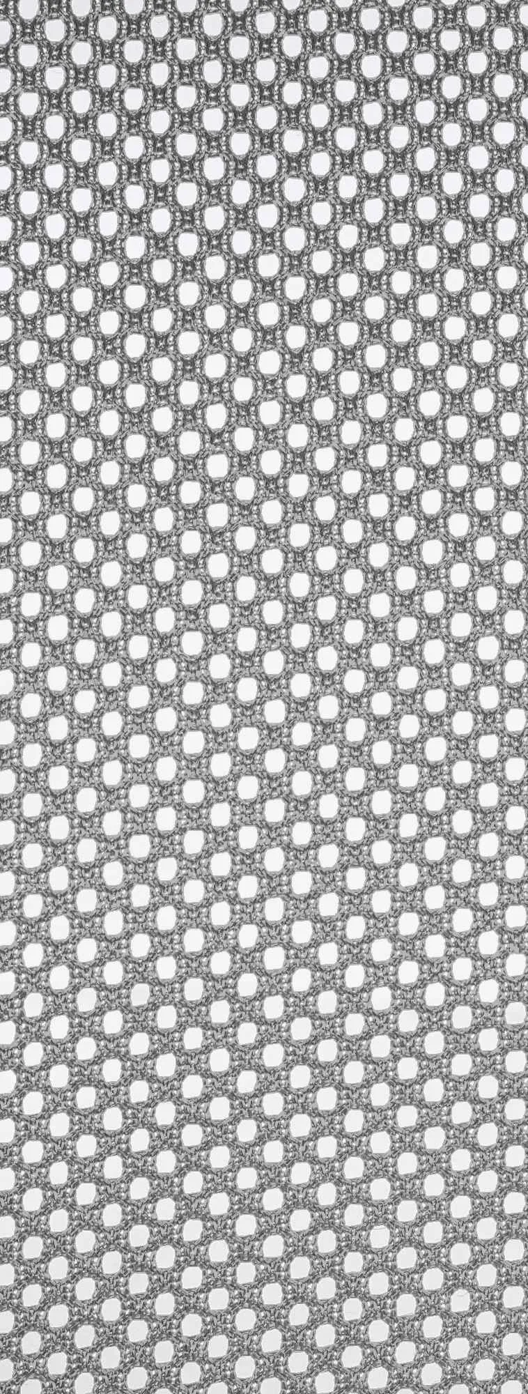 Chaise de bureau hauteur réglable avec revêtement en maille respirante microfibre gris clair pieds métal blanc 10_0002693