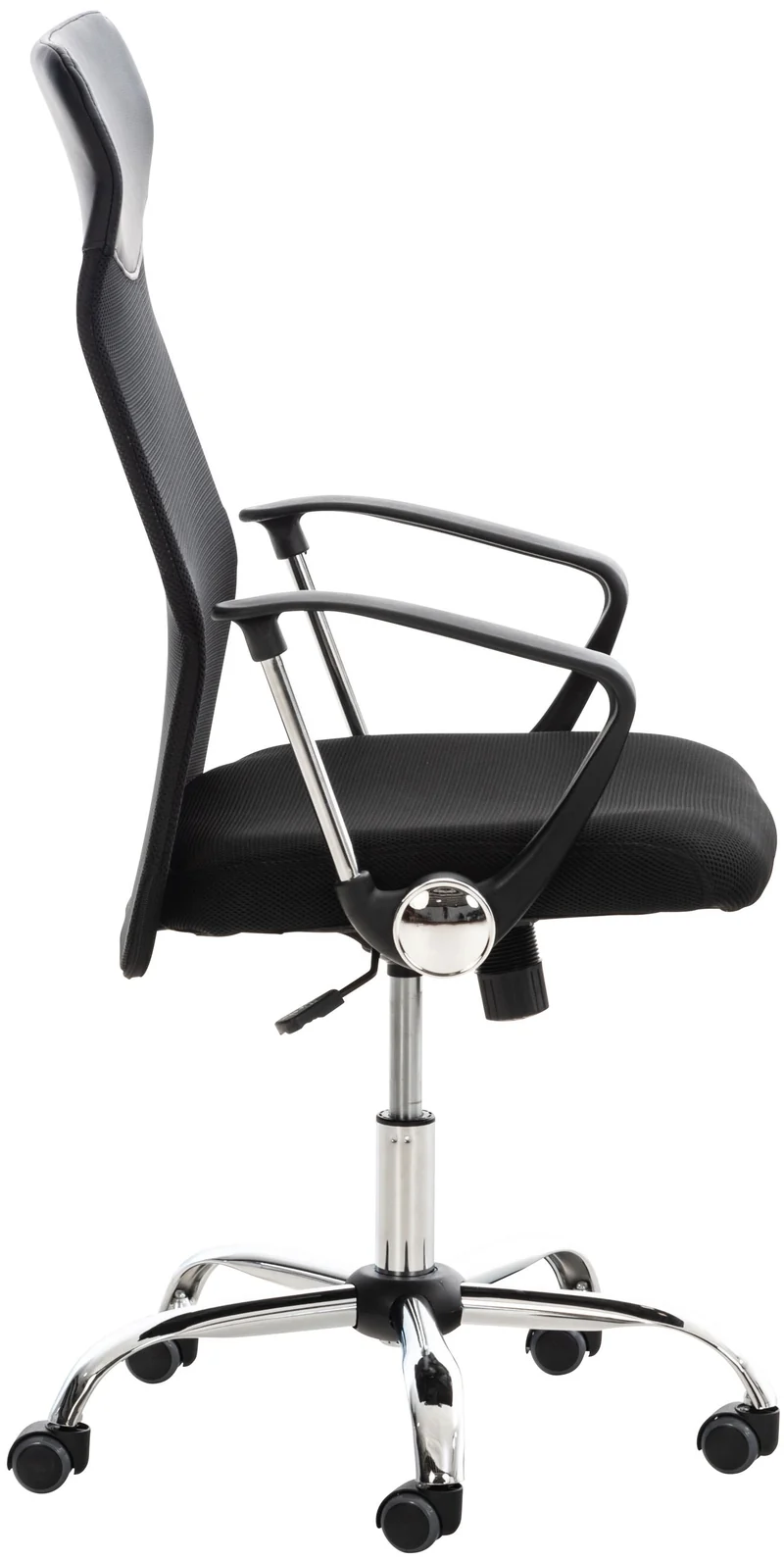 Fauteuil de bureau sur roulettes mécanisme de bascule revêtue d'une maille noir 10_0002712