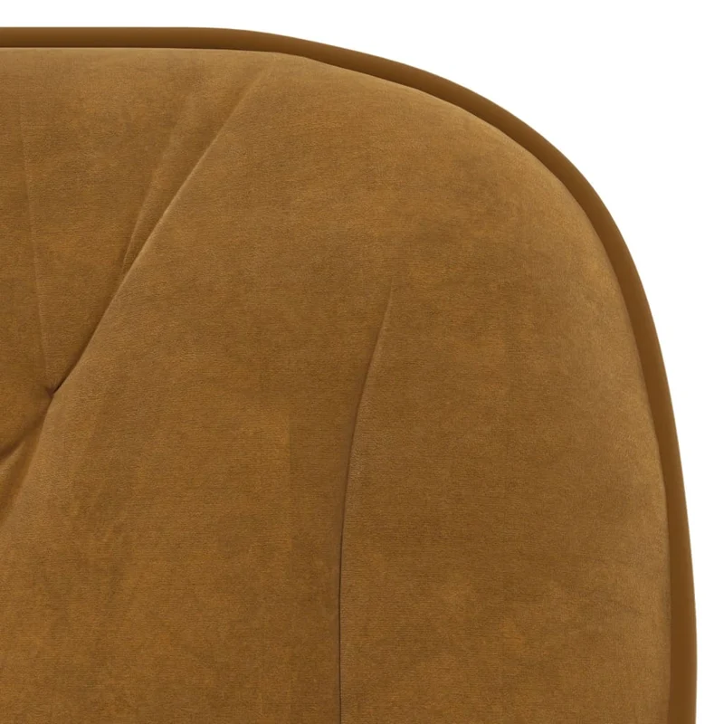 Lot de 2 chaises de salle à manger siège pivotant hauteur réglable en velours marron DEC025276