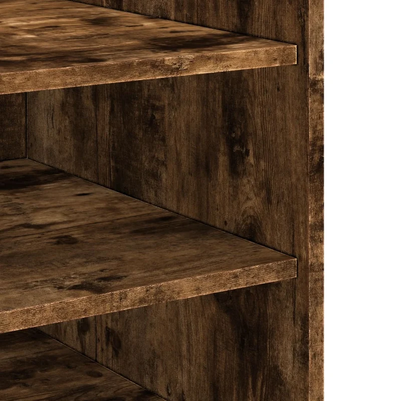 Table de chevet avec étagères 45 x 50 x 50 cm bois d'ingénierie marron DEC033658