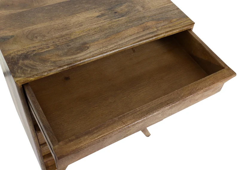 Buffet commode avec 5 tiroirs en bois de manguier 81 x 65 x 43 cm 04_0005977