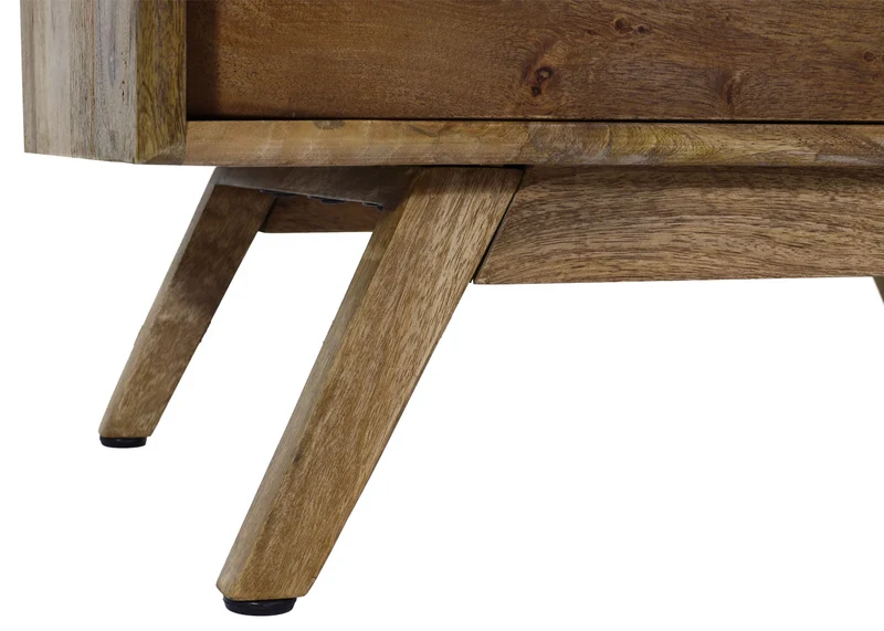 Buffet commode avec 5 tiroirs en bois de manguier 81 x 65 x 43 cm 04_0005977