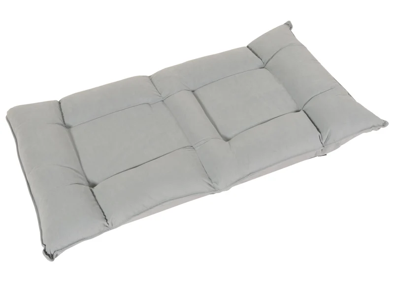 Chaise de sol dossier réglable sur 6 positions de relaxation cadre stable velours gris clair 04_0006367