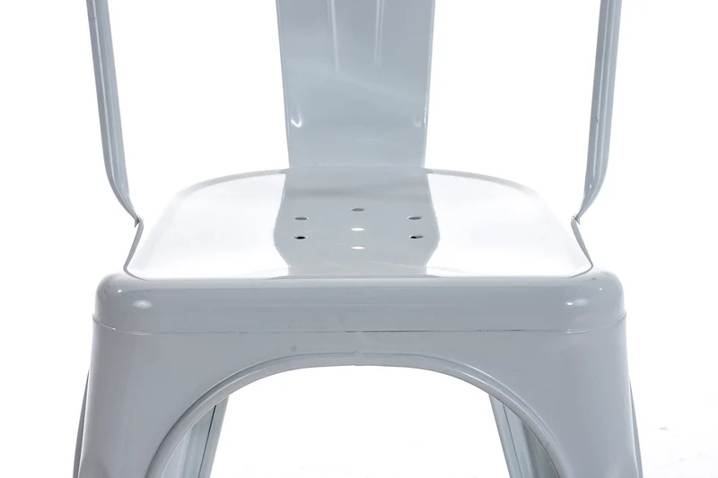 Chaise empilable style industriel factory métal blanc 10_0000892