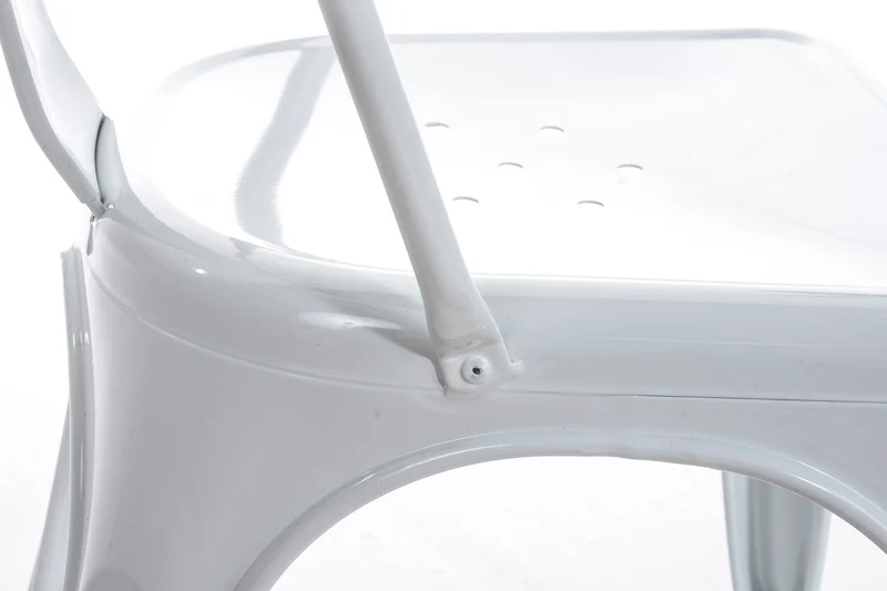 Chaise empilable style industriel factory métal blanc 10_0000892