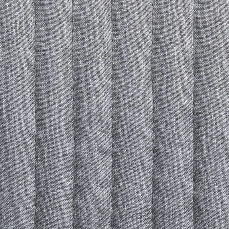 Lot de 4 chaises de salle à manger cuisine design moderne tissu gris clair CDS021522