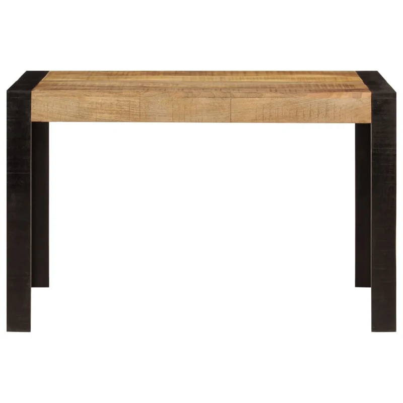 Table de salle à manger design rustique 120 x 60 x 76 cm bois de manguier massif DEC036658
