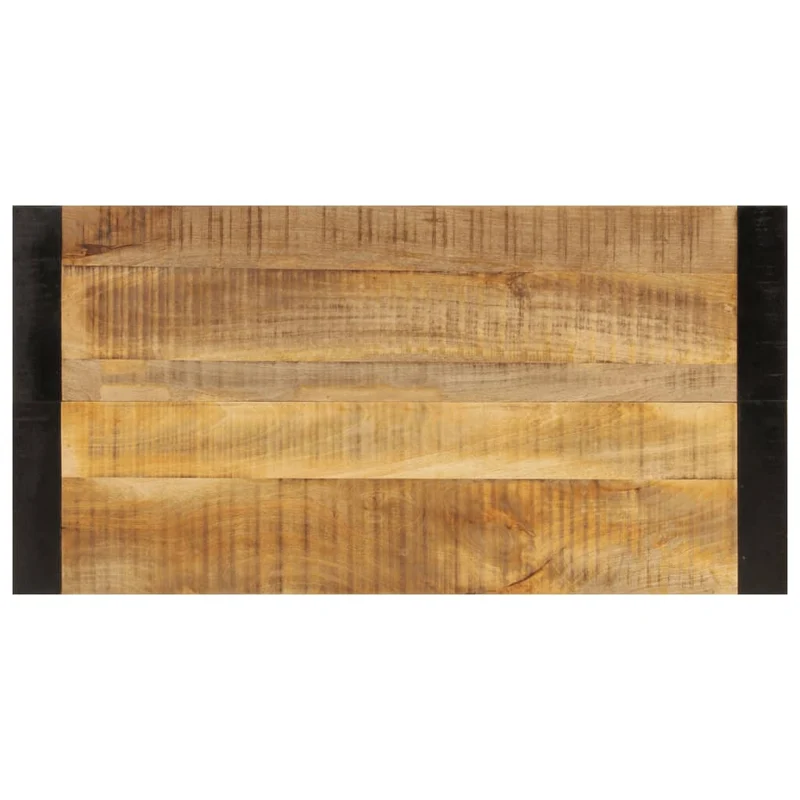 Table de salle à manger design rustique 120 x 60 x 76 cm bois de manguier massif DEC036658