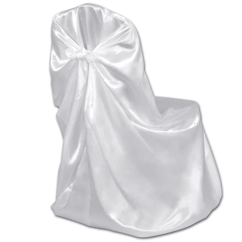 Housses de chaise pour banquet de mariage 12 pièces Blanc DEC022527