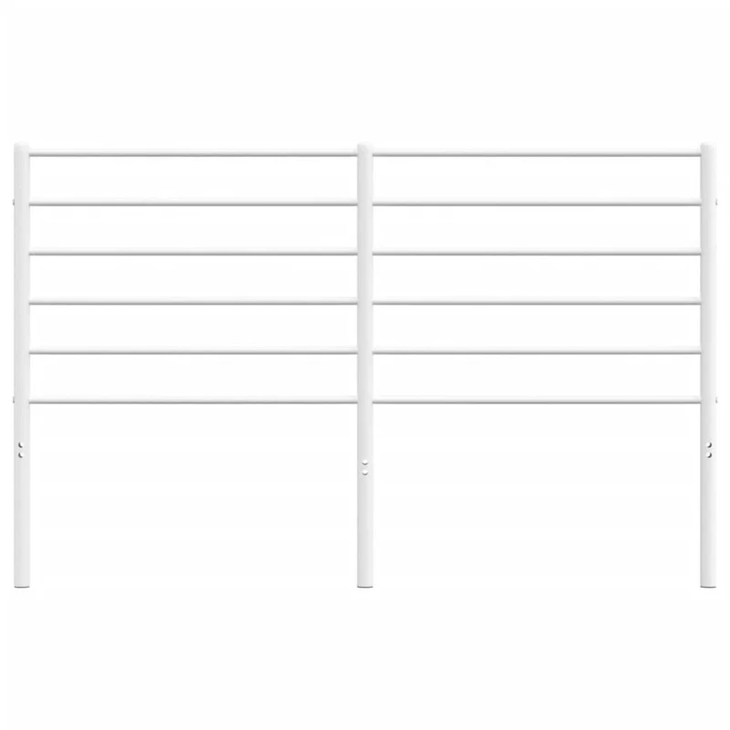 Tête de lit accessoire couchage chambre à coucher meuble 135 cm métal blanc TDL0202482