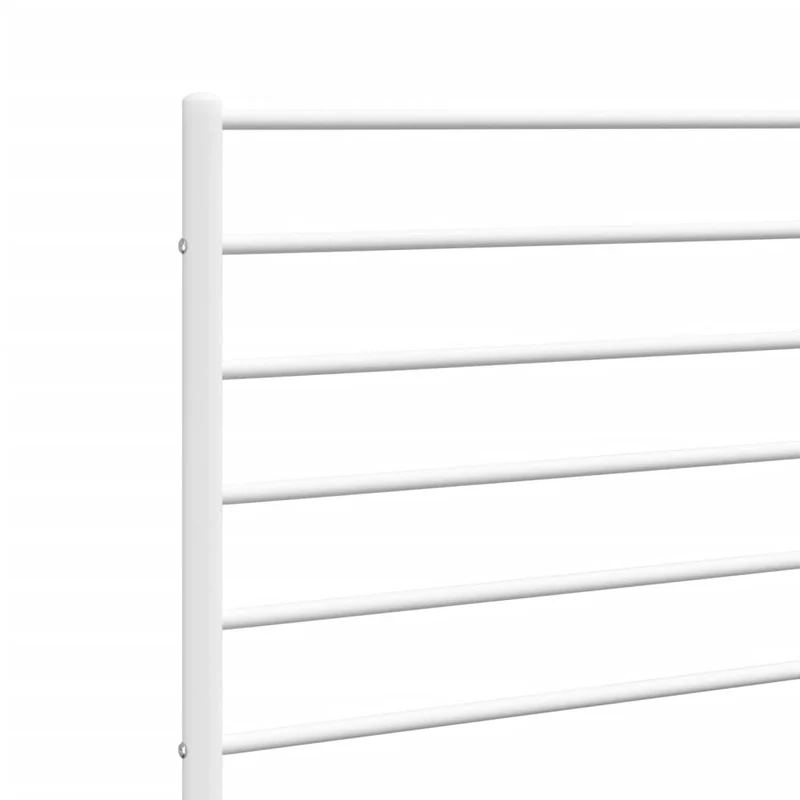 Tête de lit accessoire couchage chambre à coucher meuble 135 cm métal blanc TDL0202482