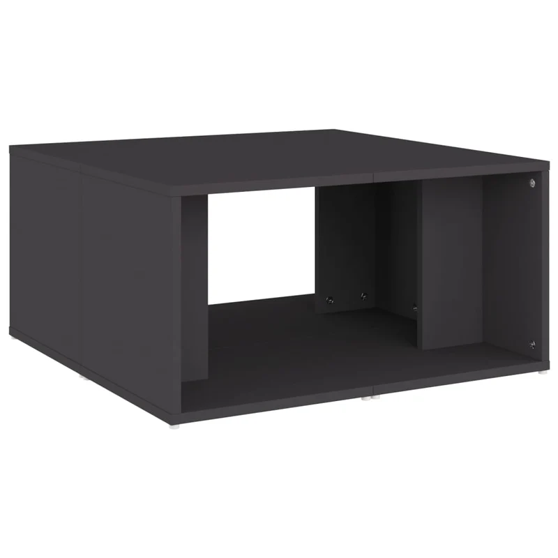 Set de 4 tables basses 33 x 33 x 33 cm bois d'ingénierie gris DEC040458