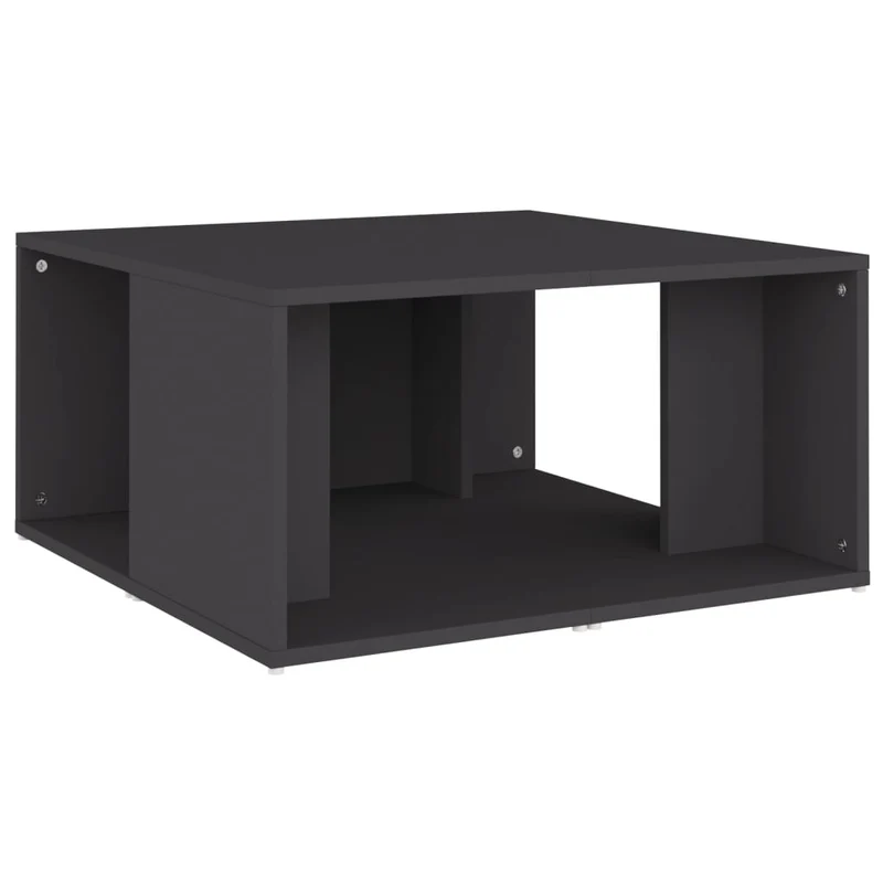 Set de 4 tables basses 33 x 33 x 33 cm bois d'ingénierie gris DEC040458