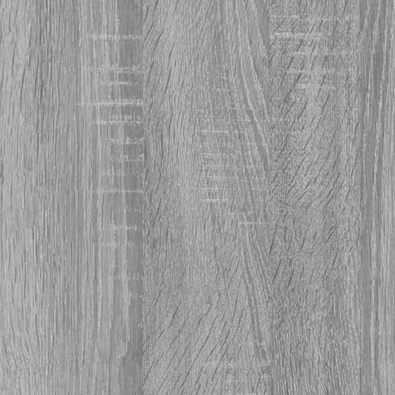 Table basse avec tiroir et compartiment ouvert 90 x 50 x 36,5 cm bois d'ingénierie gris et métal DEC040135