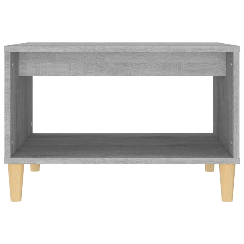Table d'appoint 60 x 50 x 40 cm bois d'ingénierie gris DEC040064