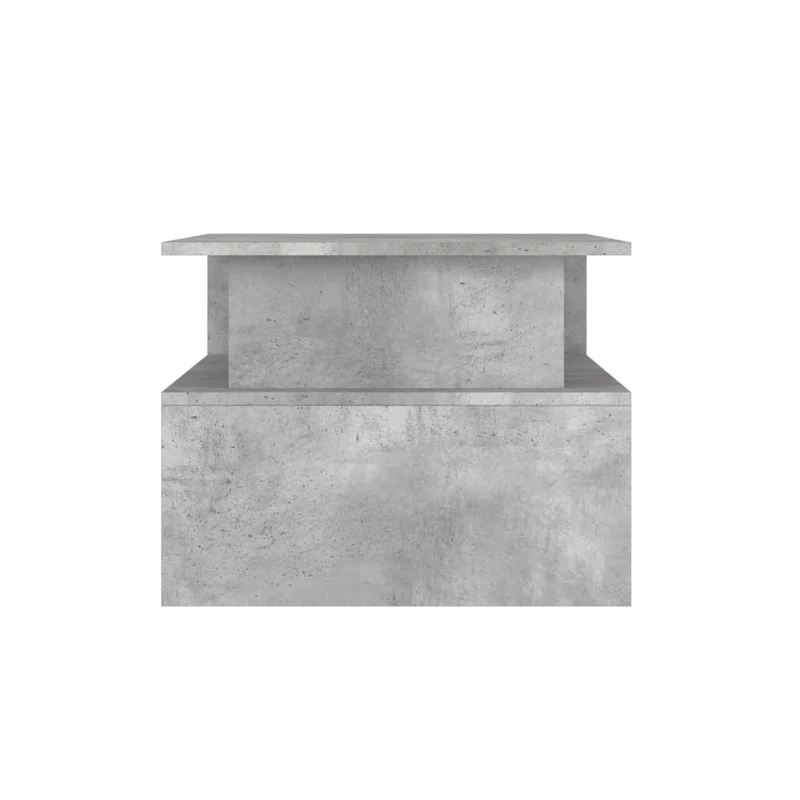 Table basse avec étagère design intemporel 90 x 55 x 42,5 cm bois d'ingénierie gris DEC039397