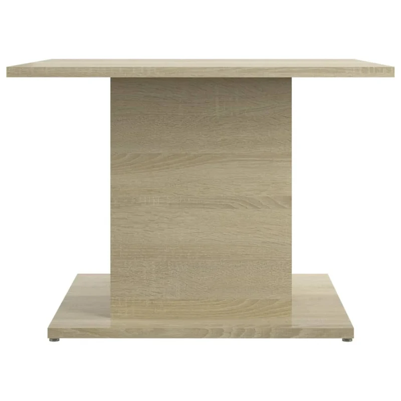 Table basse design intemporel 55,5 x 55,5 x 40 cm bois d'ingénierie couleur chêne DEC038960