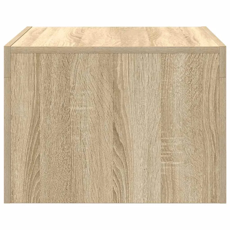 Table basse table d'appoint design intemporel 50 x 50 x 35 cm bois d'ingénierie couleur chêne DEC038944