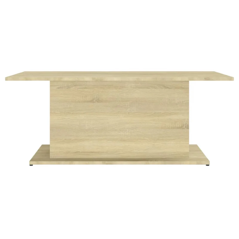 Table basse design intemporel 102 x 55,5 x 40 cm bois d'ingénierie couleur chêne DEC038910