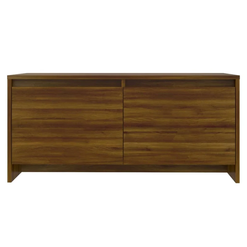 Table basse avec tiroris design intemporel 90 x 50 x 41,5 cm bois d'ingénierie marron DEC038818