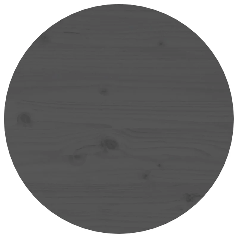 Table d'appoint chevet design intemporel Ø 45 x 40 cm bois massif de pin gris DEC039416