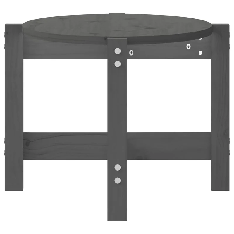 Table basse simple 87 x 48 x 35 cm bois massif de pin gris DEC039209