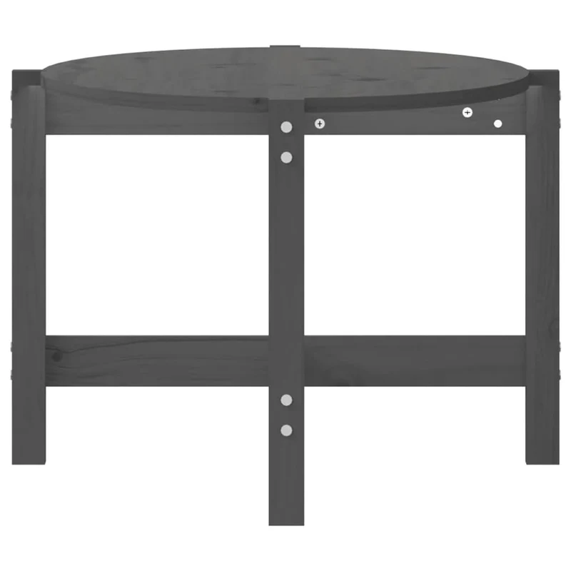 Table basse simple 118 x 63 x 45 cm bois massif de pin gris DEC039172