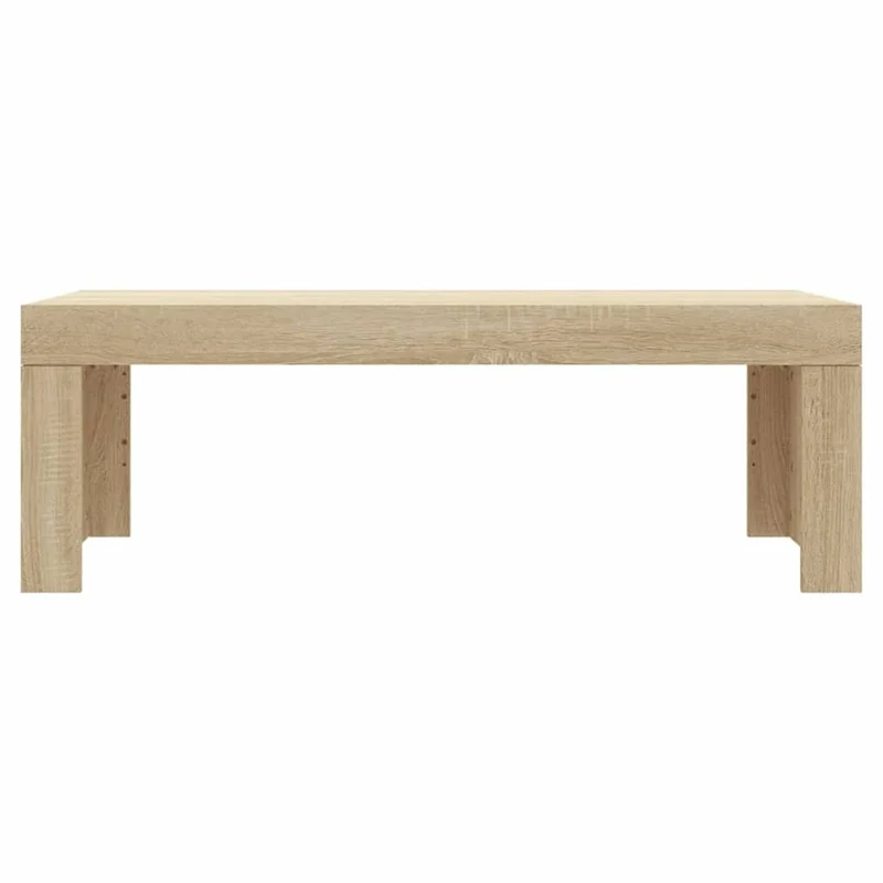 Table basse design simple 102 x 50 x 36 cm bois d'ingénierie couleur chêne DEC038895