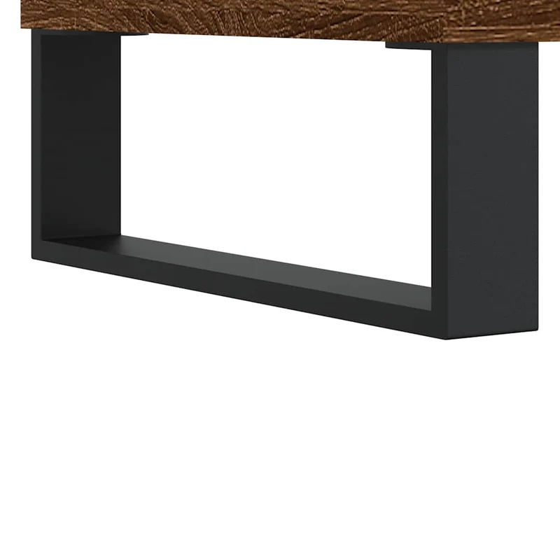 Table basse dessus relevable design moderne et contemporaine 90 x 44,5 x 45 cm bois d'ingénierie marron et métal DEC038776
