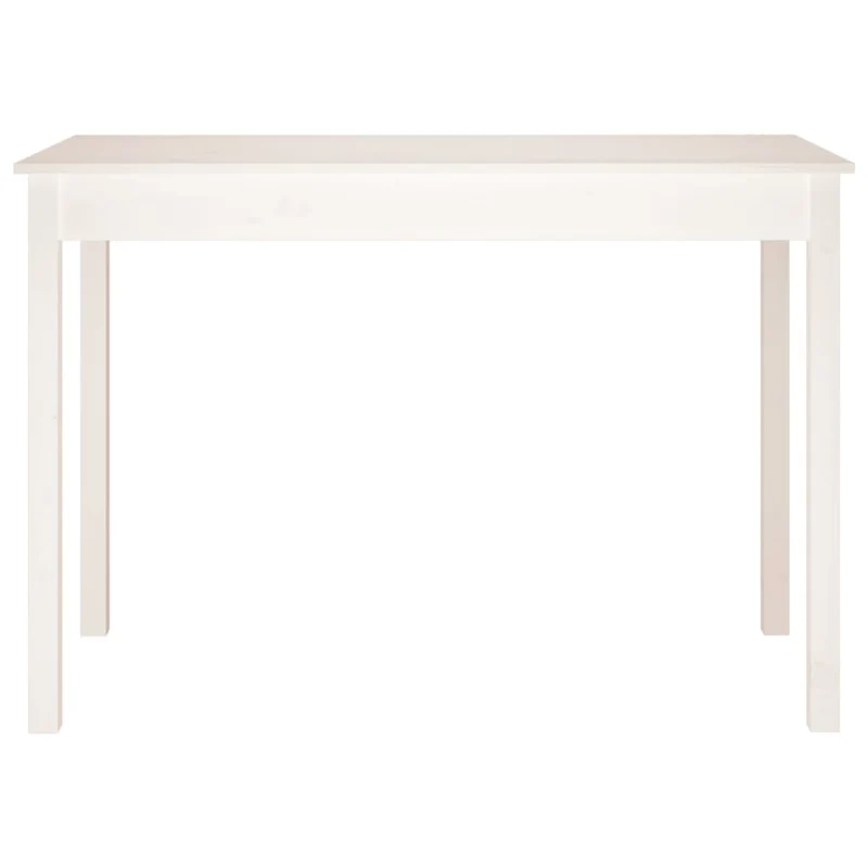 Table de salle à manger table d'appoint design simple 110 x 55 x 75 cm bois massif de pin blanc DEC036758