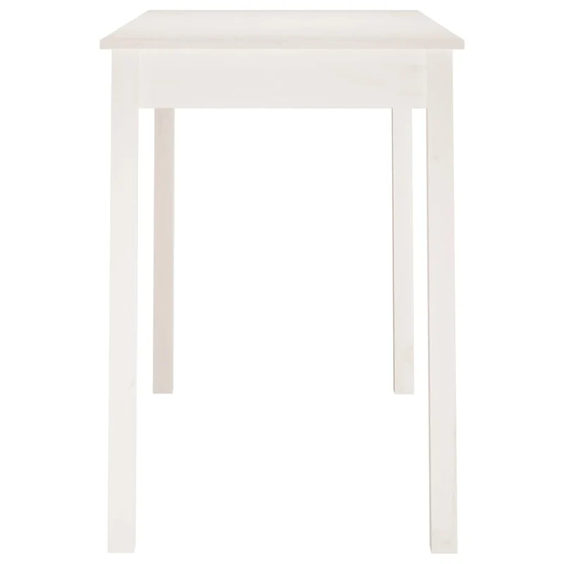 Table de salle à manger table d'appoint design simple 110 x 55 x 75 cm bois massif de pin blanc DEC036758
