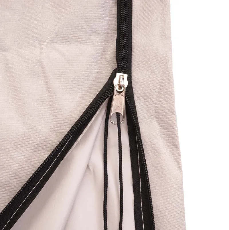 Housse de protection pour parasol déporté jusqu'à 3,5 m avec fermeture éclair gris crème 04_0002634