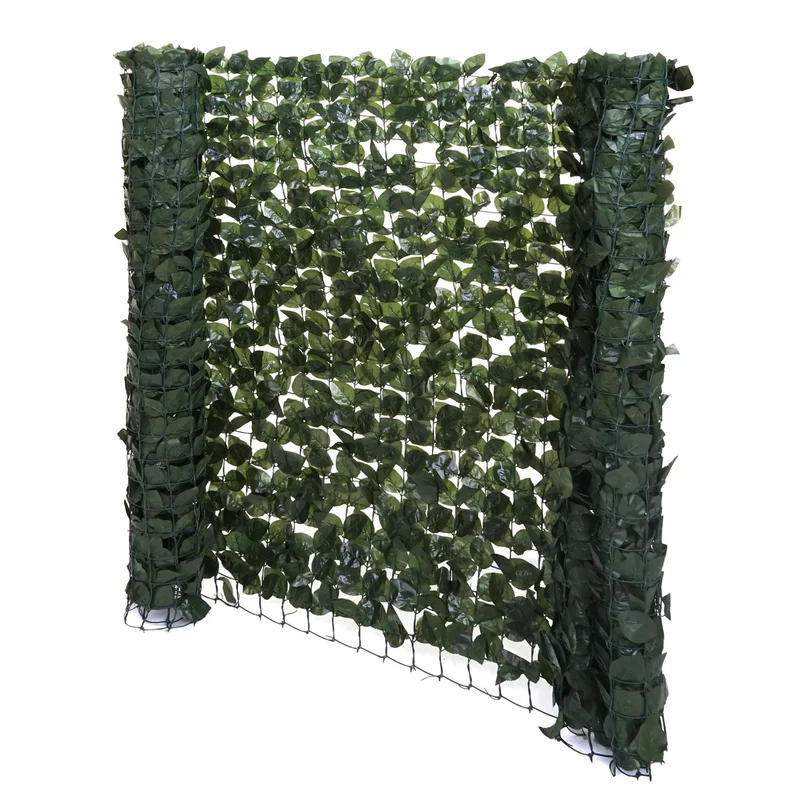 Brise-vue pour balcon pare-vue haie revêtement de protection contre le vent pour clôture de terrasse 300x150cm vert foncé 04_0001082