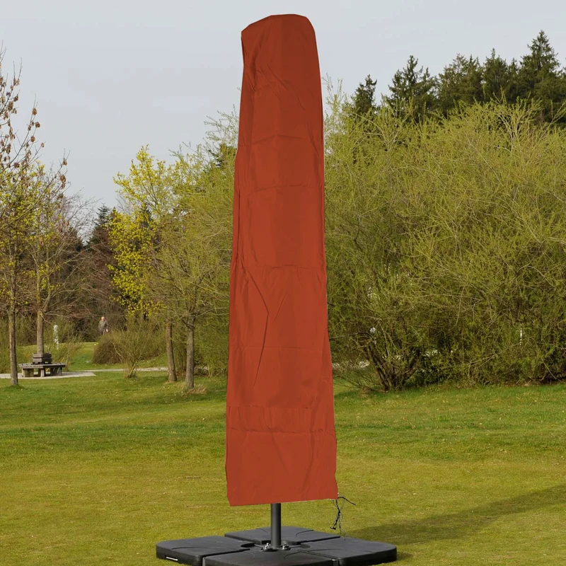 Housse de protection pour parasol jusqu'à 5m housse de protection avec fermeture éclair terracotta 04_0001647