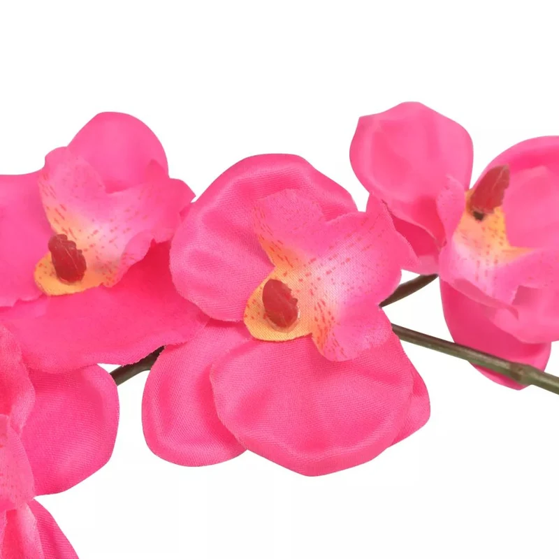 Plante artificielle avec pot orchidée 30 cm rouge DEC021902