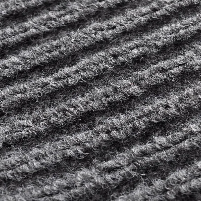 Tapis d'entrée paillasson PVC Gris 90 x 150 cm DEC023123