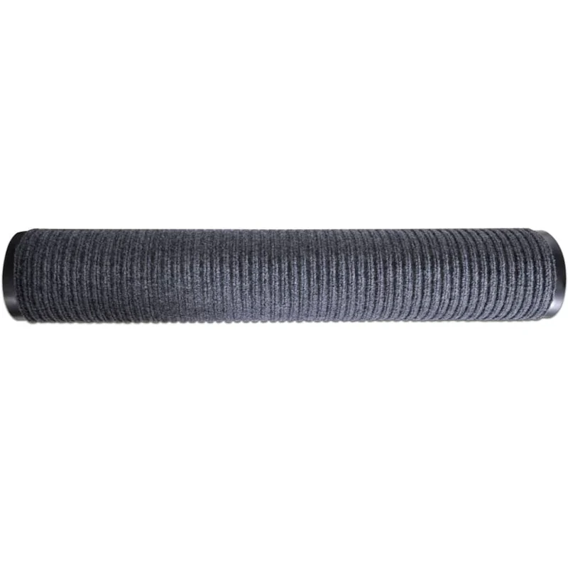 Tapis d'entrée paillasson PVC Gris 90 x 150 cm DEC023123