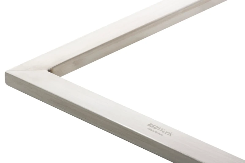 Chaise de salle à manger x1 design moderne en tissu crème support en acier inoxydable 10_0007756