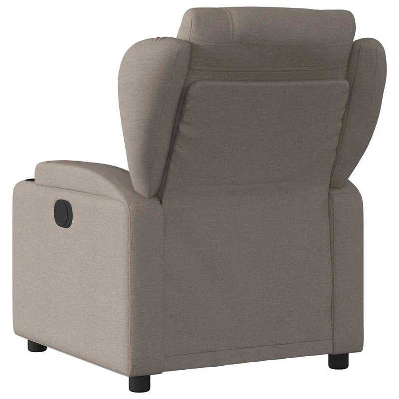 Fauteuil de relaxation TV fonction massage inclinable électrique 6 points de massage en tissu taupe DEC027265