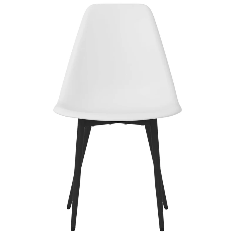 Set de 2 chaises de salle à manger design classique en pp blanc DEC025476