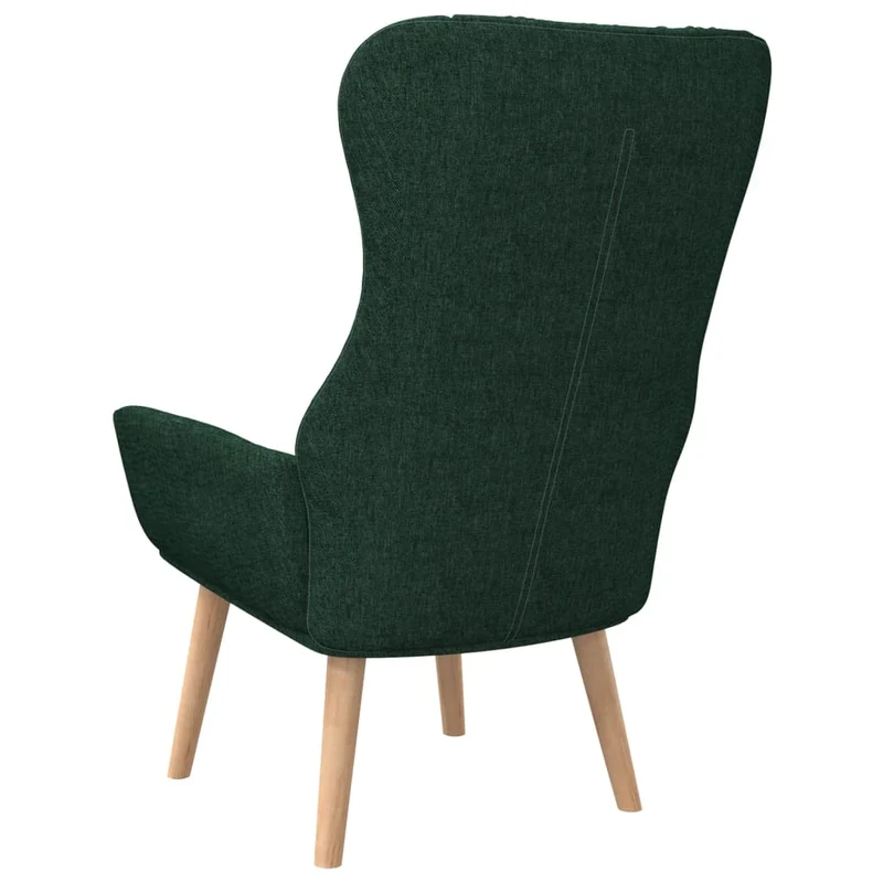 Fauteuil lounge chaise de canapé design moderne en tissu vert foncé DEC026780
