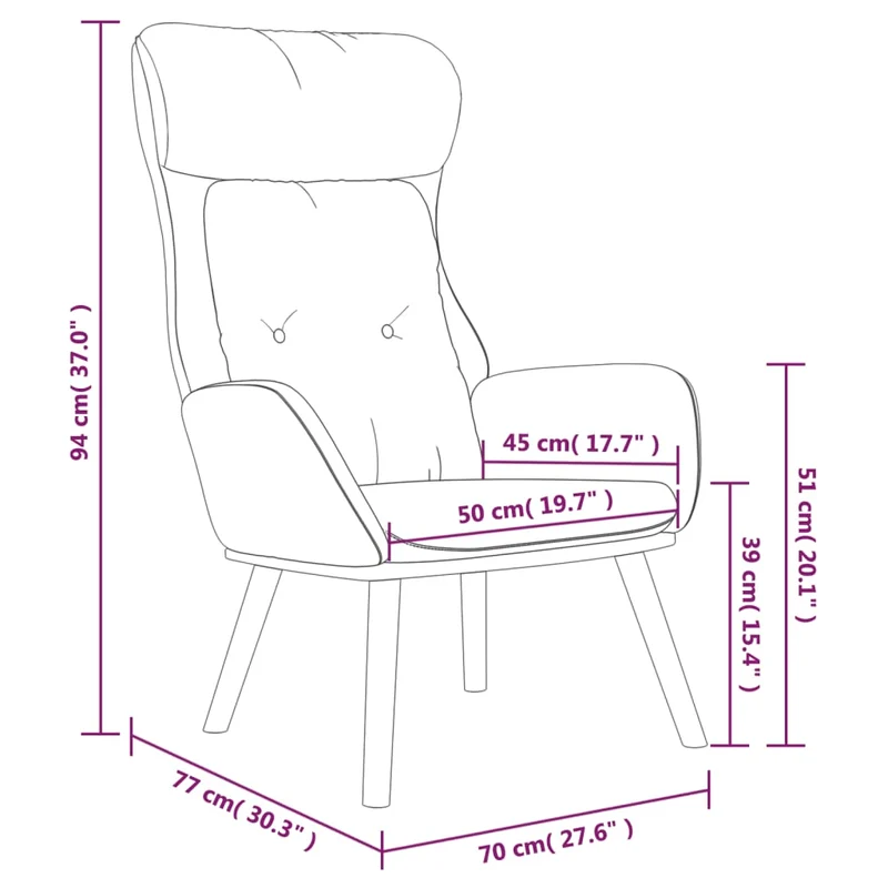 Fauteuil lounge chaise de canapé design moderne en tissu marron DEC026720