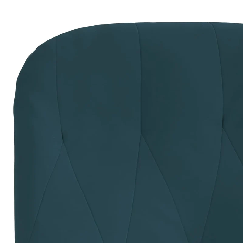 Fauteuil lounge chaise de canapé dossier haut design moderne en velours bleu DEC026651