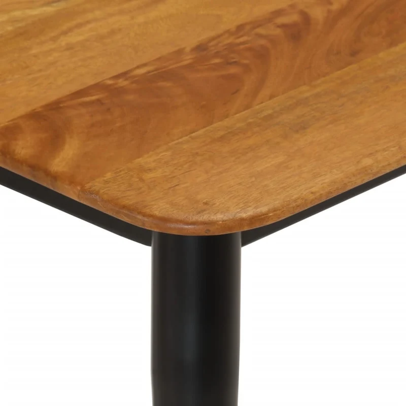 Banc de salle à manger cuisine 160 x 40 x 45 cm bois massif de manguier et fer brun DEC025000