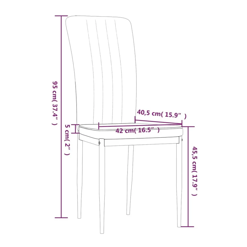 Set de 4 chaises de salle à manger en tissu velours rose rembourré de mousse cadre en fer DEC025651