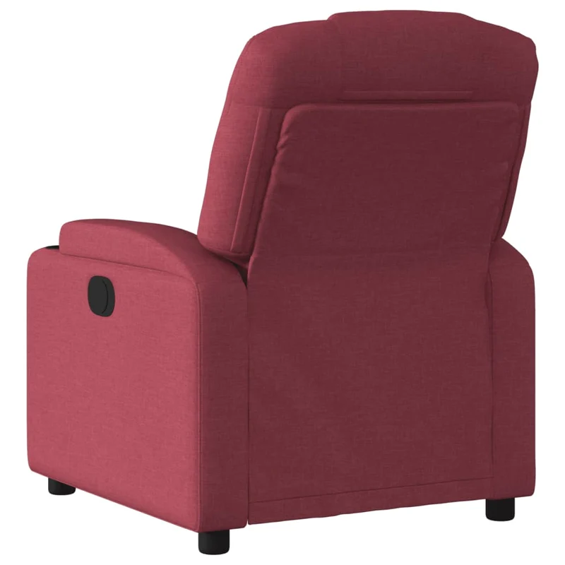 Fauteuil relax TV fonction de levage électrique très confortable en tissu rouge bordeaux DEC028544