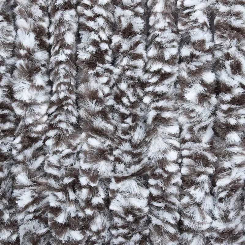 Rideau contre insectes moustiquaire Marron et beige 100 x 220 cm Chenille DEC022180