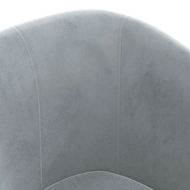 Fauteuil lounge de chambre salon assise confortable design moderne en velours gris DEC026453