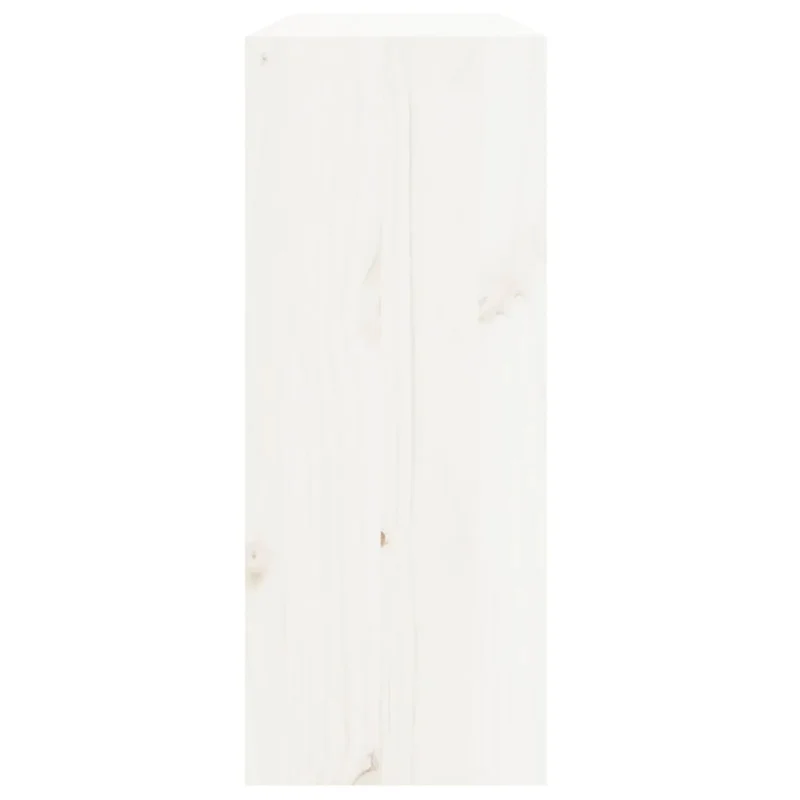 Armoire à vin 4 compartiments 62 x 25 x 62 cm en bois de pin blanc DEC024426
