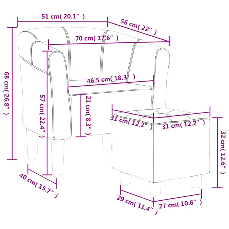 Fauteuil lounge assise confortable design moderne avec repose-pied en tissu gris clair DEC026420